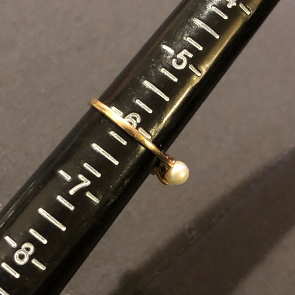 Plumb gold 14K antique ring sz 6 - Picture 7 of 9